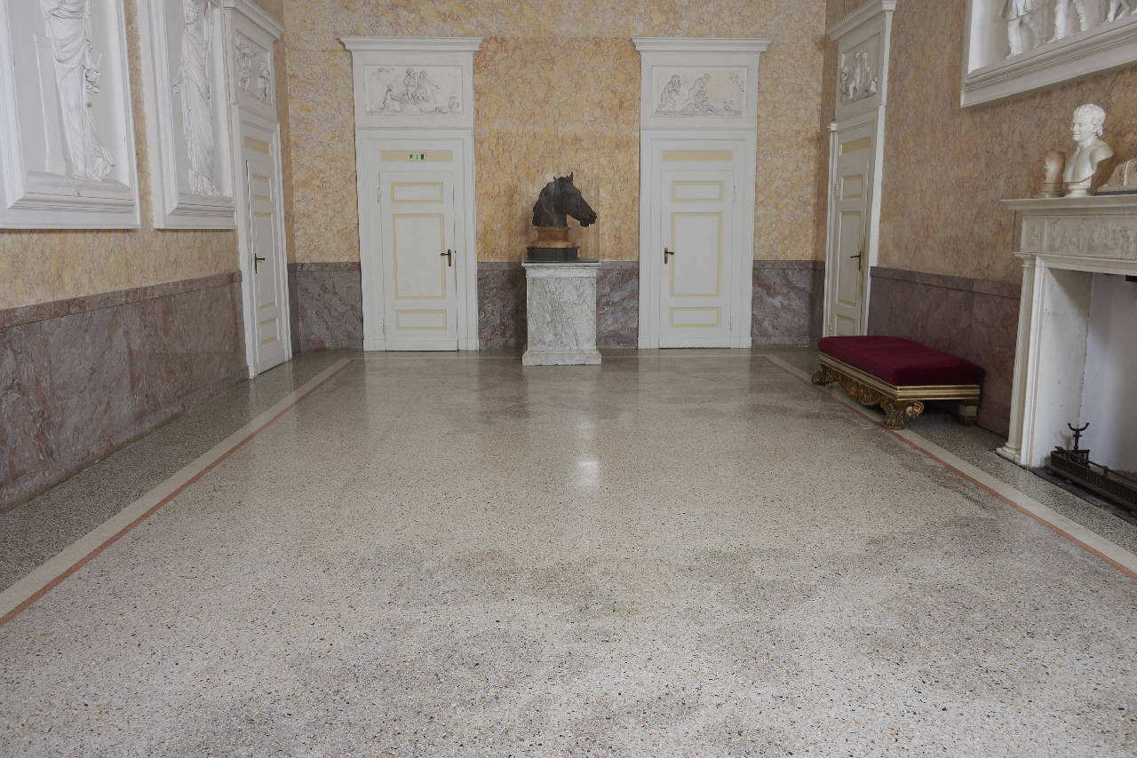 Pavimento in seminato veneziano (pavimentazione) - maestranze lombarde (seconda metà sec. XIX)