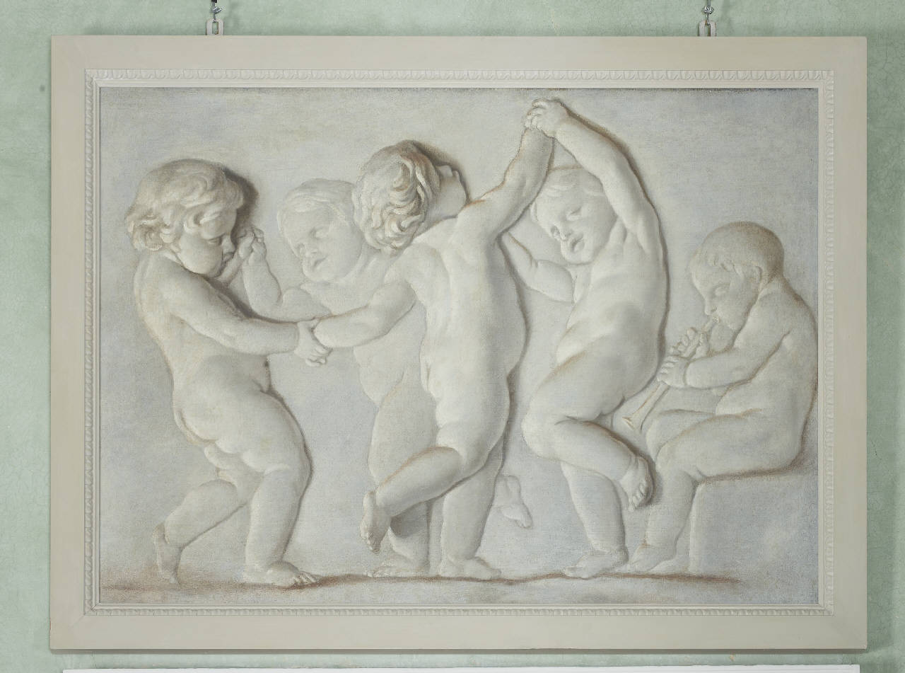 Putti danzanti (dipinto) di Monticelli, Angelo (attribuito) (secondo quarto sec. XIX)