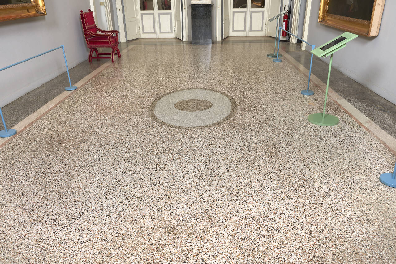 Pavimento in seminato veneziano (pavimentazione) - maestranze lombarde (terzo quarto sec. XIX)