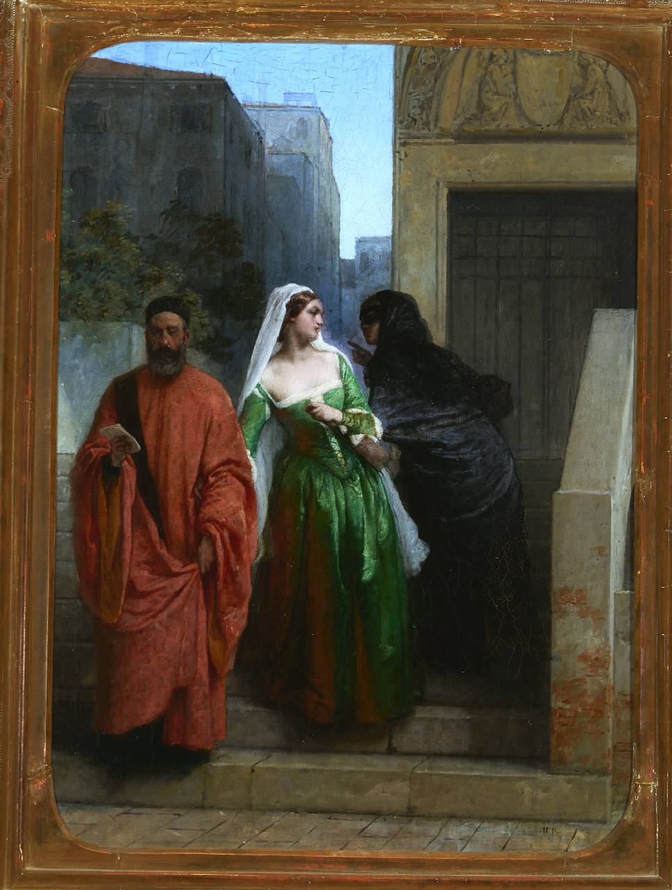 La vendetta di una rivale (Le veneziane), La vendetta di una rivale (dipinto) di Hayez, Francesco (terzo quarto sec. XIX)