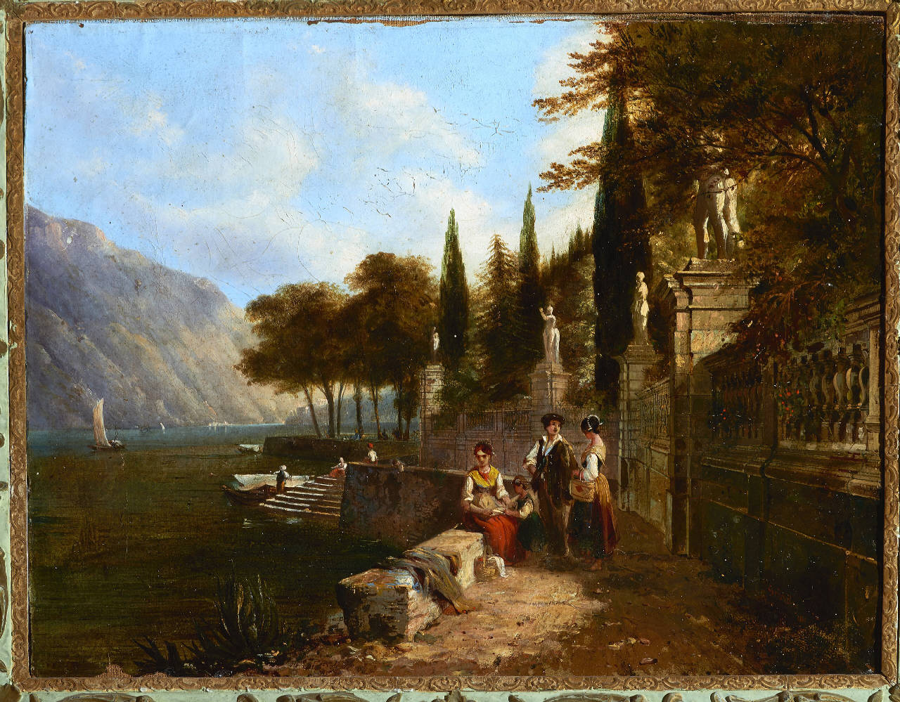 Veduta di Villa Carlotta (dipinto) di Grindlay, Robert Melville (sec. XIX)