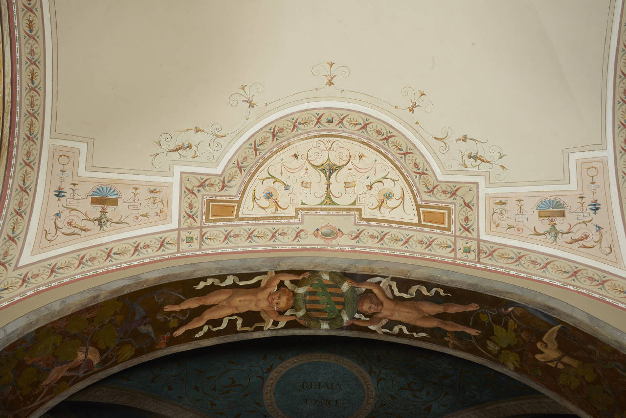 decorazione a grottesche (soffitto dipinto) - maestranze lombarde (inizio sec. XX)