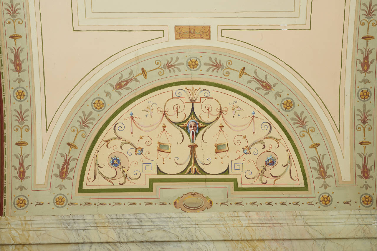 decorazione a grottesche (soffitto dipinto) di Pogliaghi, Lodovico - maestranze lombarde (inizio sec. XX)