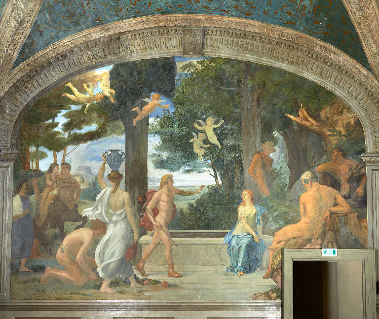 Venere e Paride, figure mitologiche (dipinto) - ambito tedesco (inizio sec. XX)
