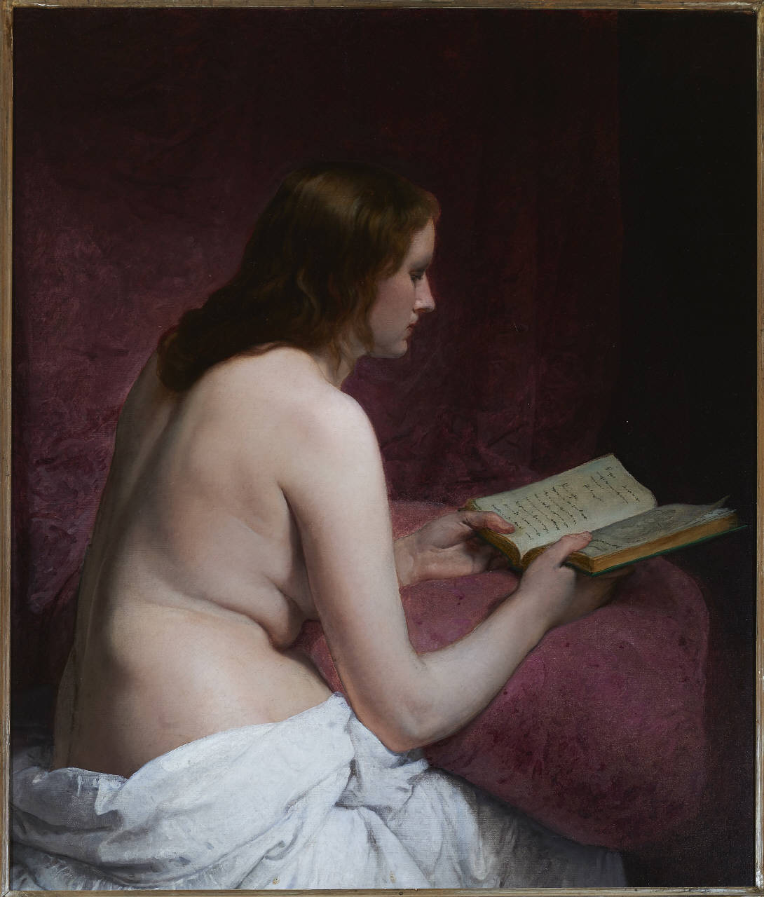 Odalisca che legge, Odalisca che legge (dipinto) di Hayez, Francesco (terzo quarto sec. XIX)