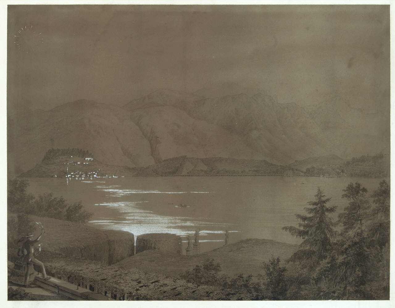 Veduta del lago di Como da Villa Carlotta, Veduta del lago di Como da Villa Carlotta (dipinto) - ambito tedesco (sec. XIX)