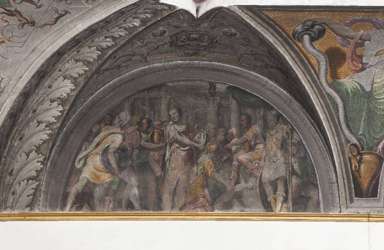 Continenza di Scipione (dipinto) di Gambara, Lattanzio; Girolamo Romanino (sec. XVI)