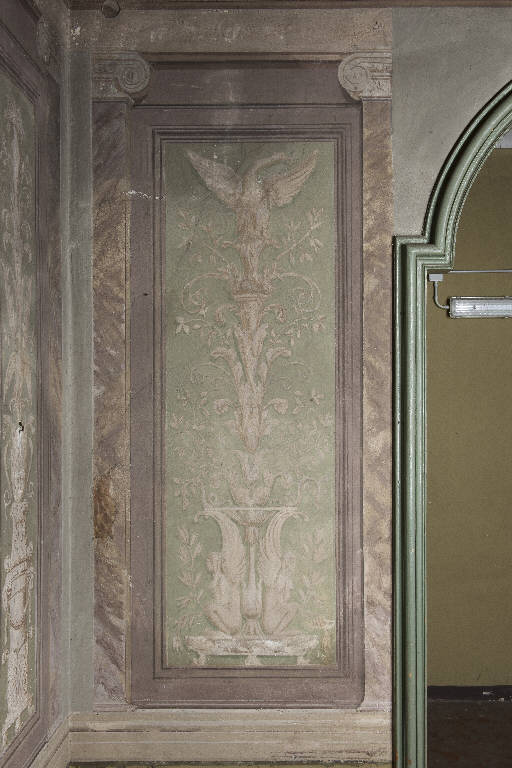motivi decorativi a candelabra (decorazione pittorica) di Tellaroli, Francesco (ultimo quarto sec. XVIII)