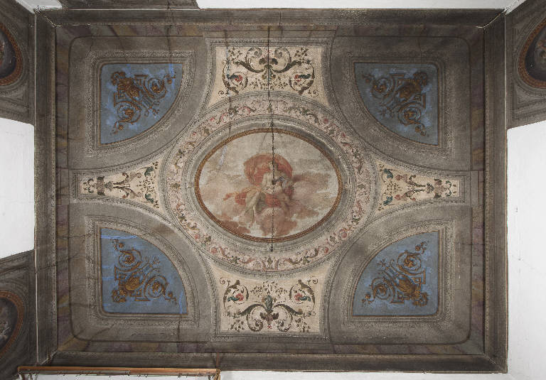 Venere e Cupido (decorazione pittorica) di Teosa, Giuseppe; Tellaroli, Francesco (fine sec. XVIII)