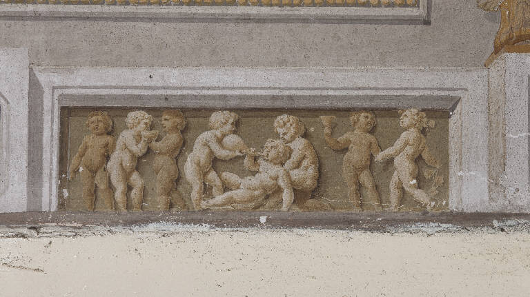 fanciulli bevono (dipinto) di Teosa, Giuseppe (fine sec. XVIII)