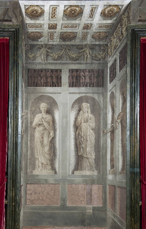 figure maschili con serpe (decorazione pittorica) di Manfredini, Giuseppe (sec. XVIII)
