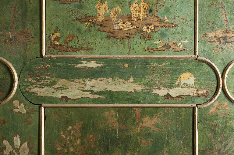 paesaggio con animali (dipinto) - ambito lombardo (sec. XVIII)