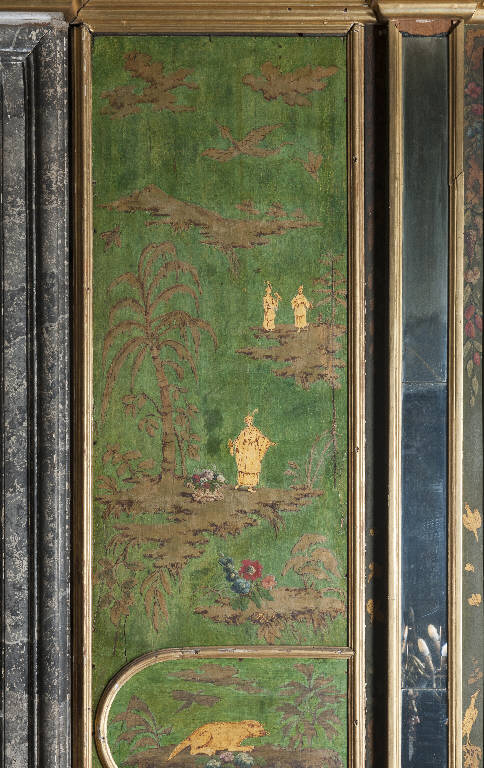 paesaggio con figure (dipinto) - ambito lombardo (sec. XVIII)