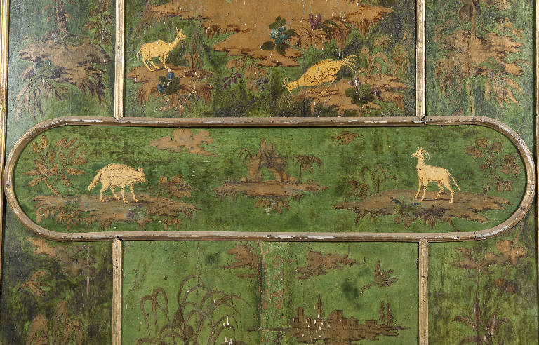 paesaggio con animale (dipinto) - ambito lombardo (sec. XVIII)