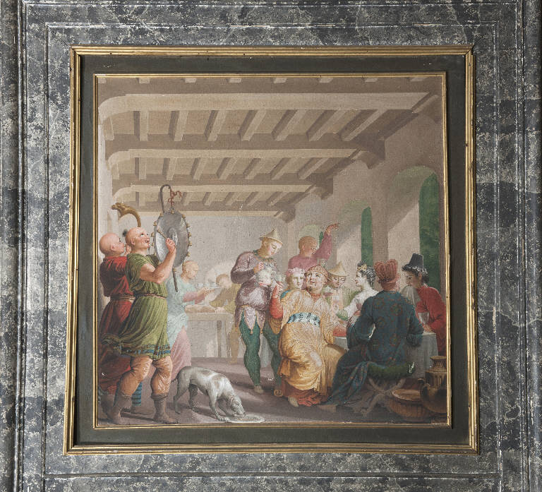 banchetto di nozze (dipinto) di Teosa, Giuseppe (sec. XVIII)