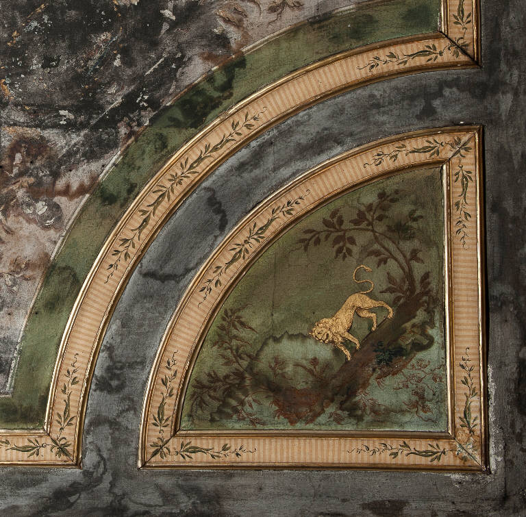 leone (dipinto) di Gandini, Saverio; Mondini, Giuseppe (sec. XVIII)