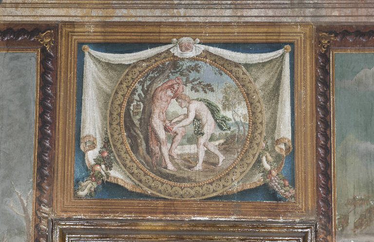 Apollo scuoia Marsia (dipinto) di Manfredini, Giuseppe (sec. XVIII)