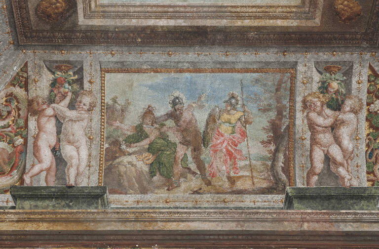 Perseo taglia la testa a Medusa (dipinto) di Manfredini, Giuseppe (sec. XVIII)