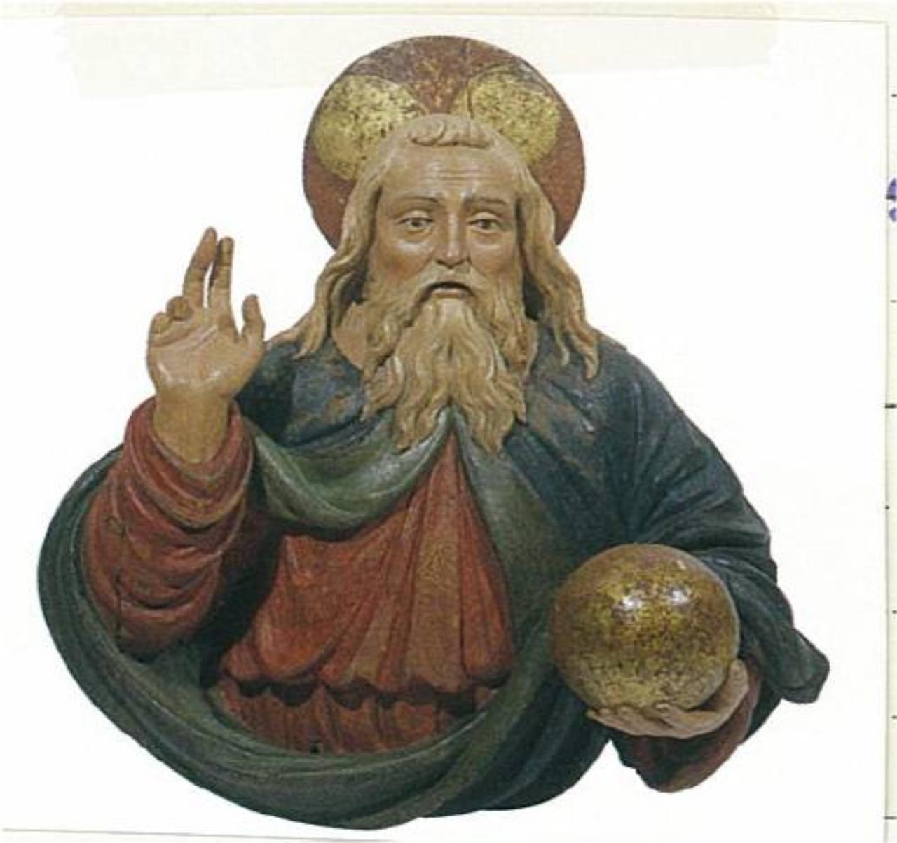 Dio Padre benedicente (rilievo) di da Saronno, Andrea - ambito lombardo (secondo quarto sec. XVI)