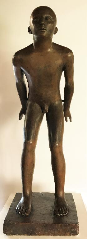 Il tuffatore, Ragazzo che si tuffa, Il tuffo, figura maschile (scultura) di Lorenzetti, Clinio Lorenzo (secondo quarto sec. XX)