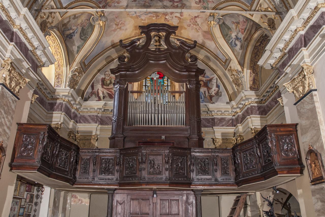 tribuna da organo di Rinaldi, Andrea - ambito lombardo (terzo quarto sec. XVIII)