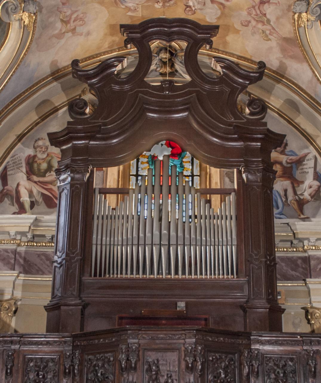 cassa d'organo di Rinaldi, Andrea - ambito lombardo (terzo quarto sec. XVIII)