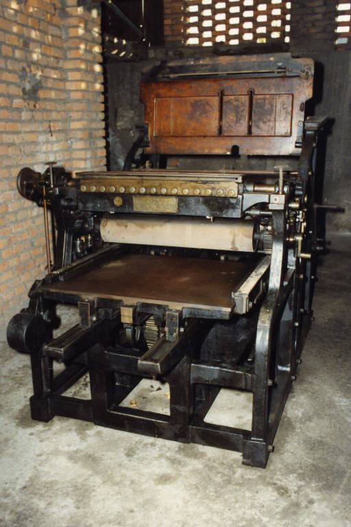 macchina tipografica (secc. XIX/ XX)