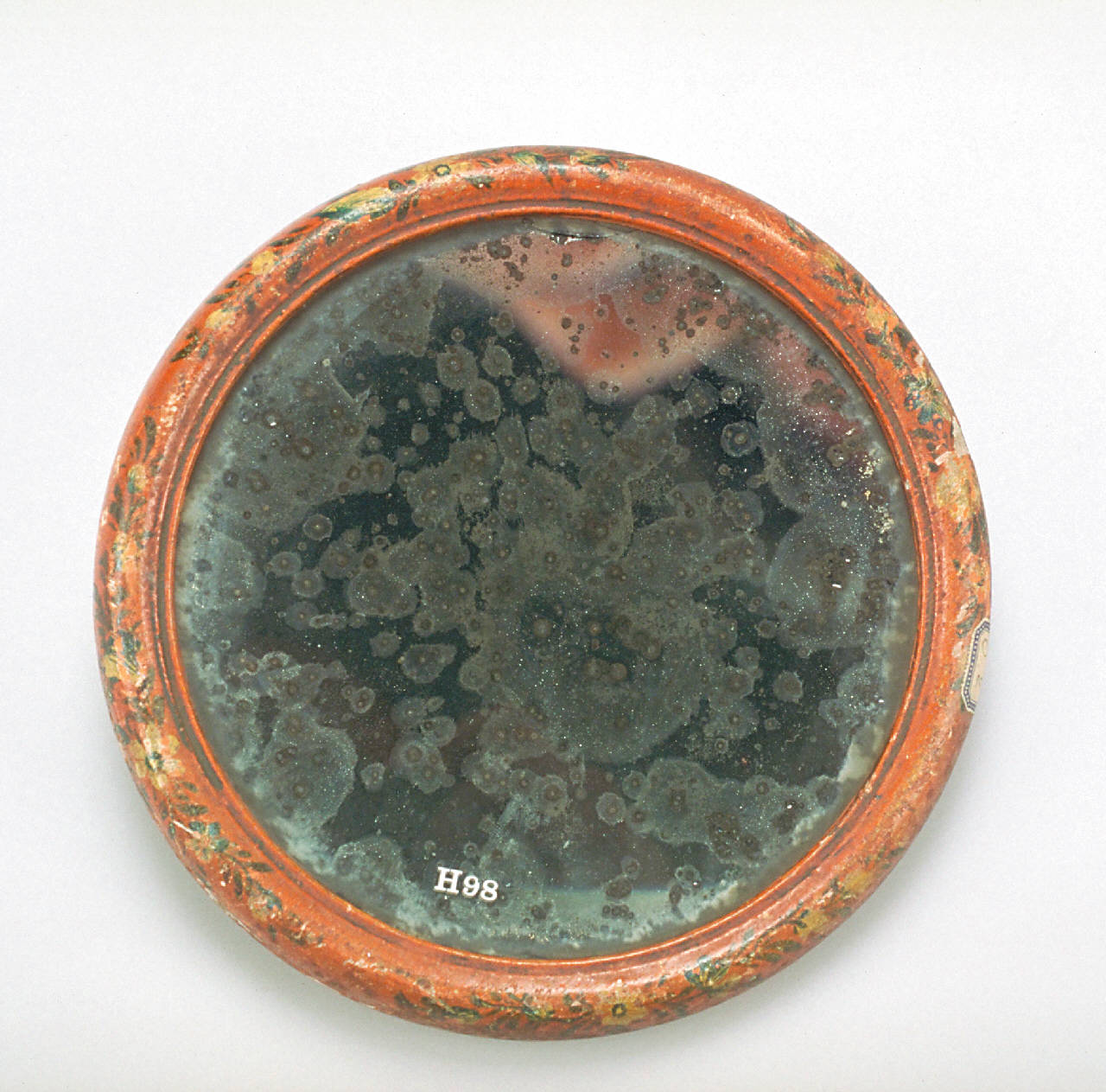 Specchio concavo di vetro amalgamato (fine sec. XVIII)