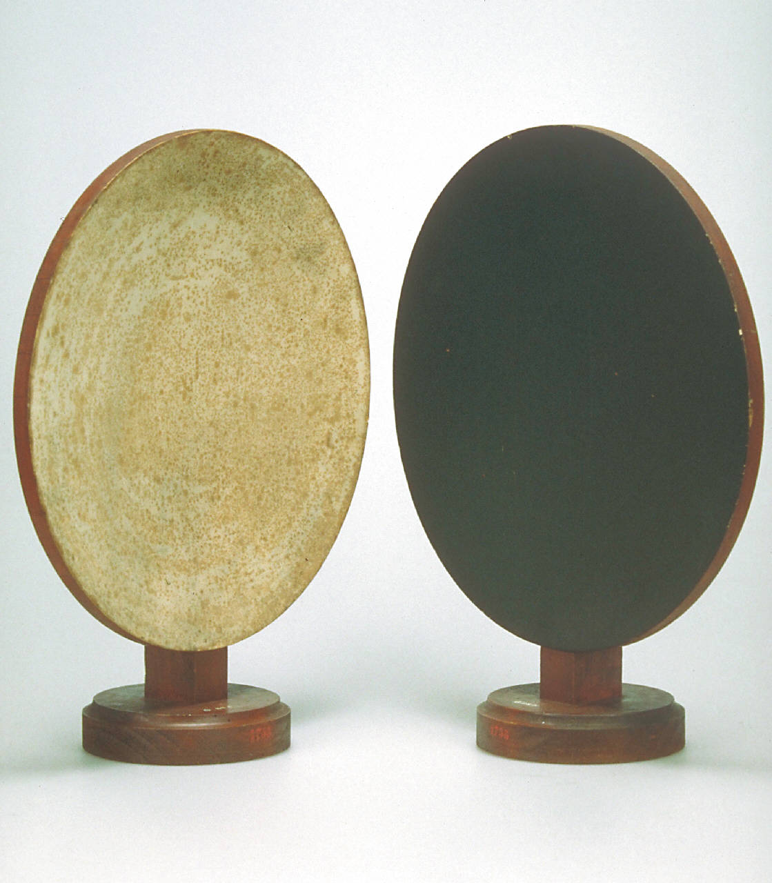 Specchi concavi di legno per la riflessione del calore raggiante (1810 ca.)