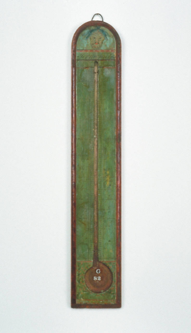 Supporto in legno per termometro a spirale (1810 ca.)