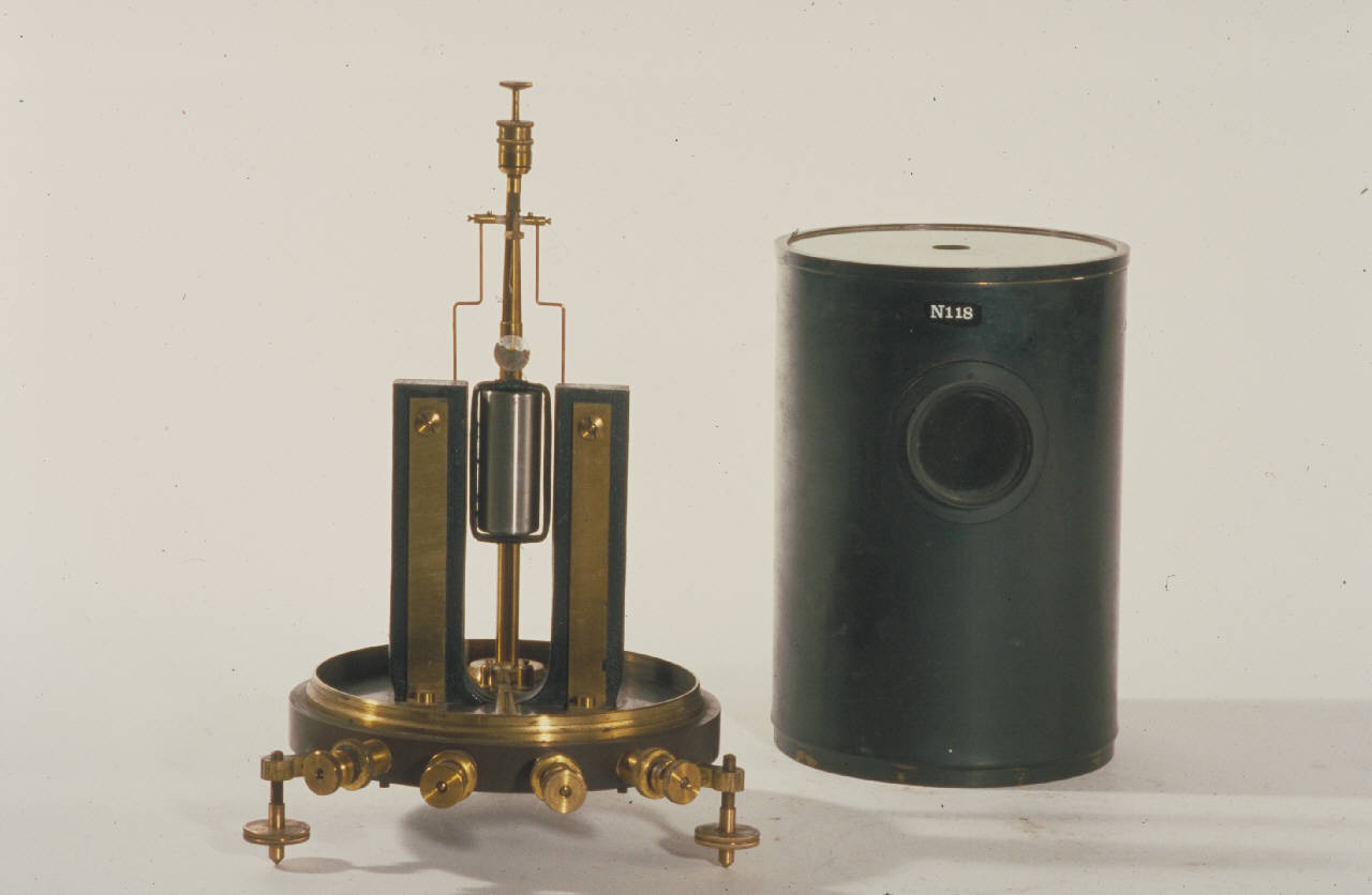 Galvanometro a bobina mobile di Depretz-D'Arsonval di Carpentier J.||Deprez Marcel||d'Arsonval Jacques-Arsène (ultimo quarto sec. XIX)