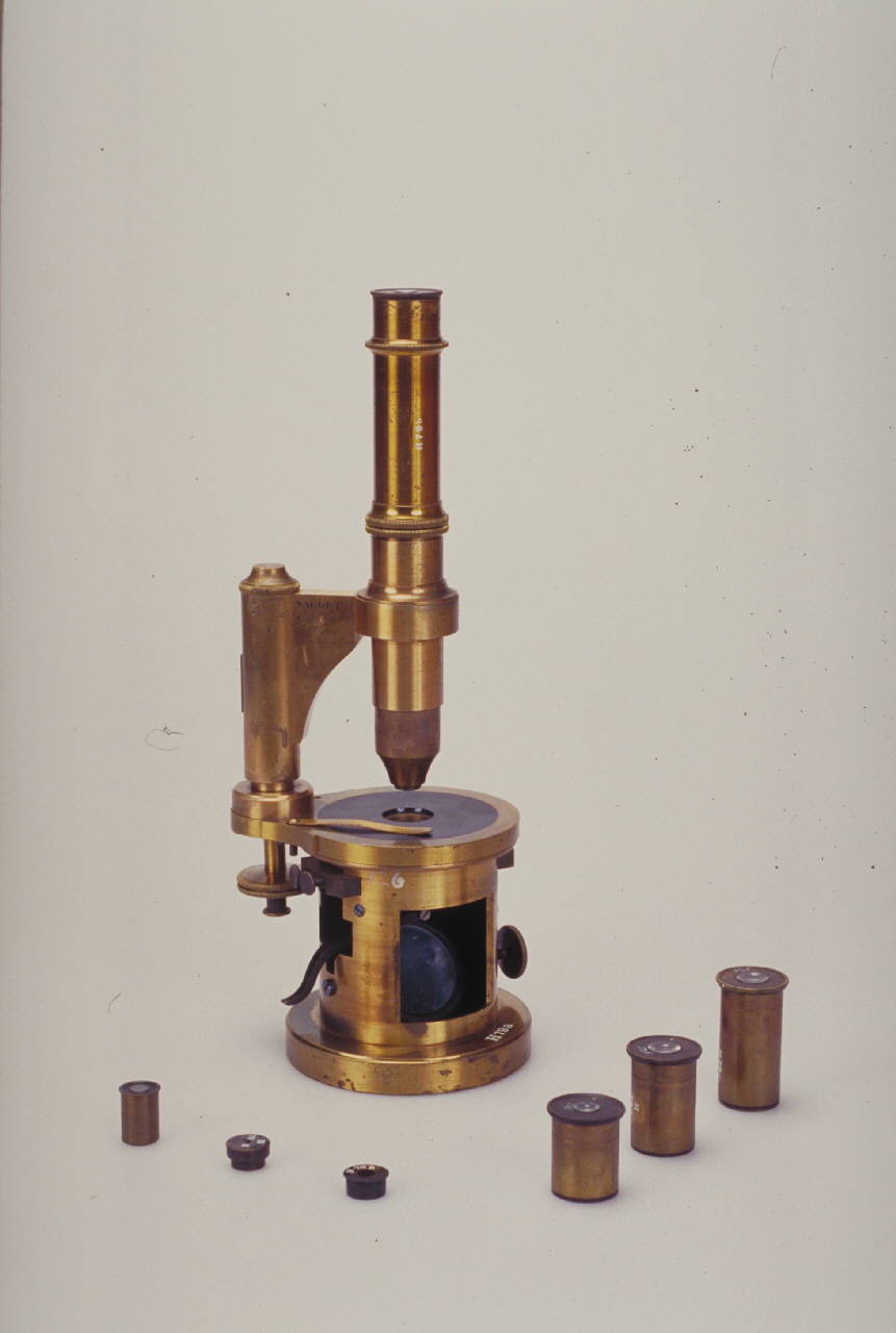 Microscopio composto di Nachet & Fils (terzo quarto sec. XIX)