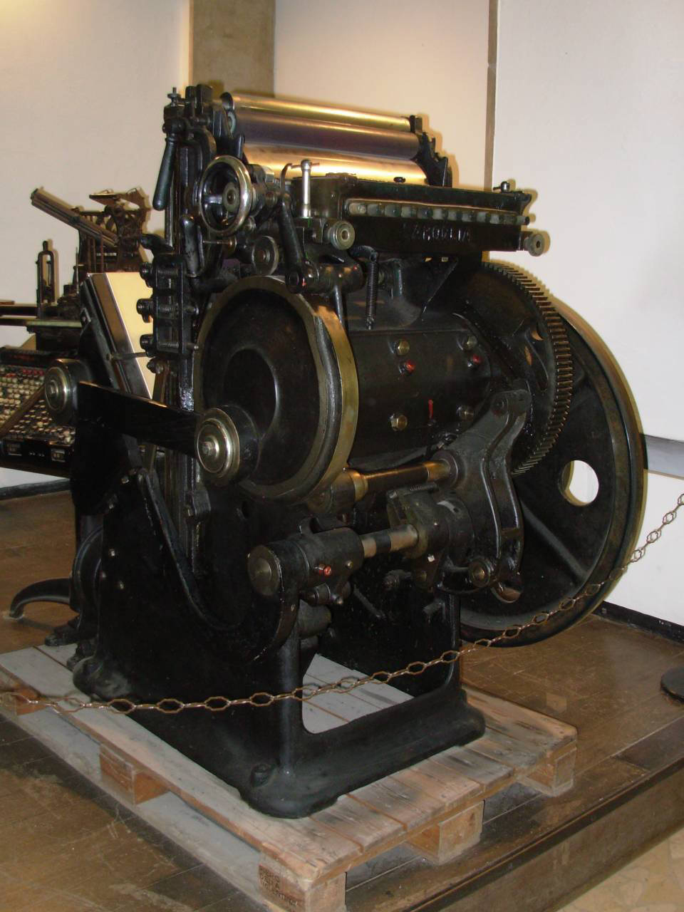 macchina da stampa tipografica (sec. XX)