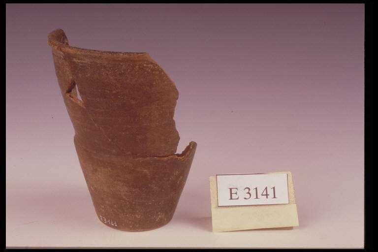 bicchiere a risega mediana, DE MARINIS / tipo D1 - cultura di Golasecca (sec. V a.C.)