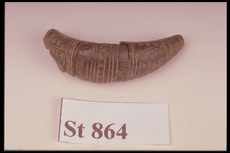 fibula a sanguisuga - cultura di Golasecca (terzo quarto sec. VI a.C.)