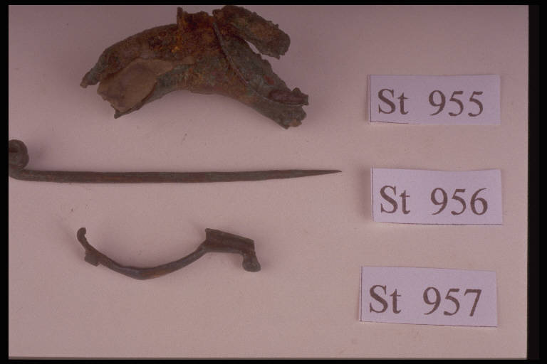 fibula a sanguisuga, DE MARINIS / tipo Mazzucca di Montanaso - cultura di Golasecca (sec. V a.C.)