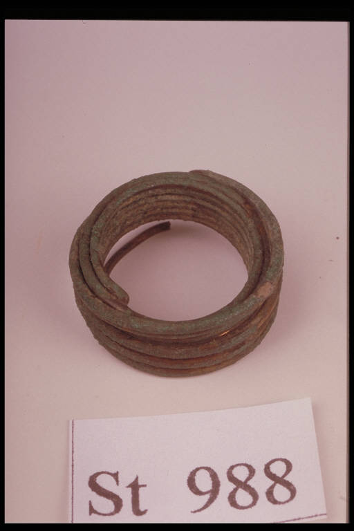 anello a spirale - cultura di Golasecca (fine/inizio secc. V/ IV a.C.)