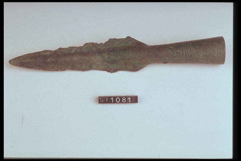 cuspide di lancia - cultura di Golasecca (sec. IX a.C.)