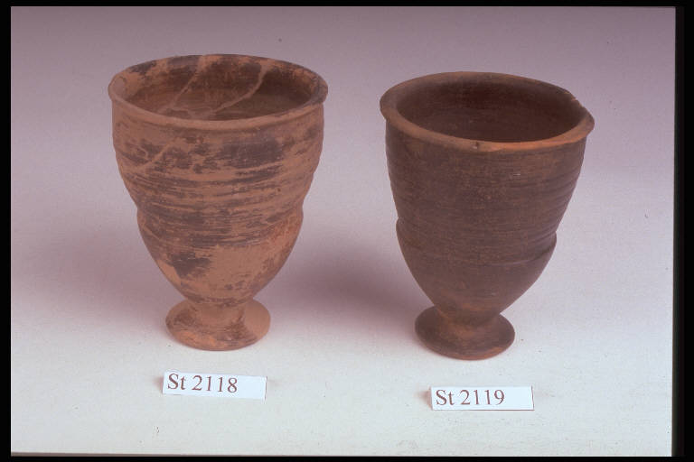 bicchiere a calice, DE MARINIS / tipo A1 - cultura di Golasecca (sec. V a.C.)