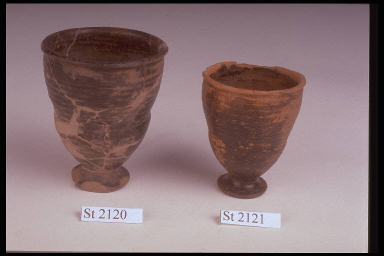 bicchiere a calice, DE MARINIS / tipo A1 - cultura di Golasecca (sec. V a.C.)