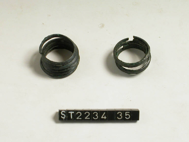 anello a spirale - cultura di Golasecca (sec. X a.C.)