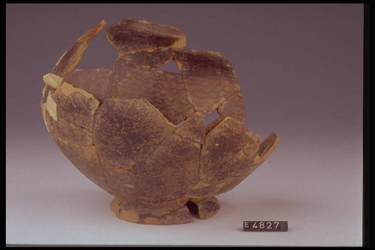 urna globulare - cultura di Golasecca (secc. VI/ V a.C.)