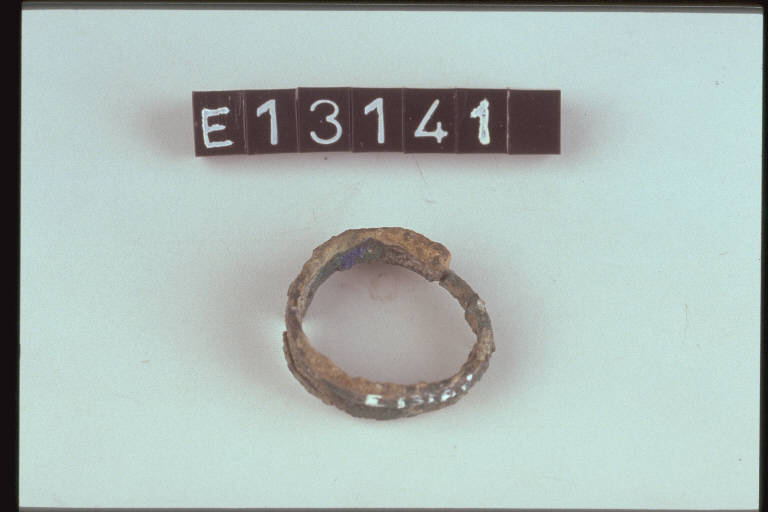 anello a spirale - cultura di Golasecca (secc. X/ IV a.C.)