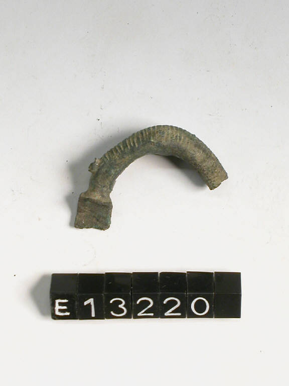 fibula ad arco pieno, DE MARINIS / tipo Civiglio - cultura di Golasecca (sec. V a.C.)