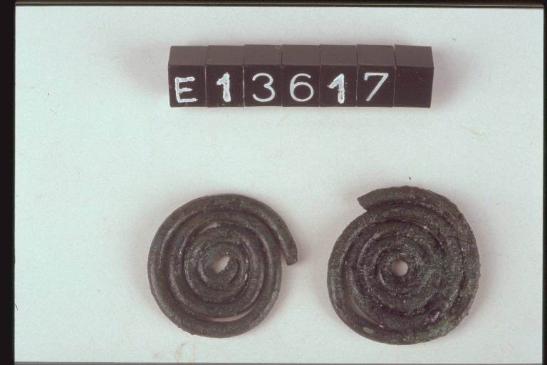 spirali - cultura di Golasecca (fine/inizio secc. VI/ V a.C.)