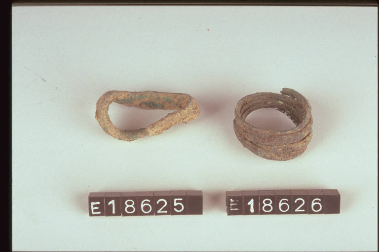 anello a spirale - cultura di Golasecca (secc. VII/ V a.C.)