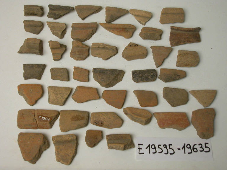 scodella (frammenti di) - cultura di Golasecca (secc. V/ IV a.C.)