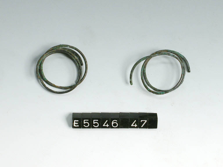 anello a spirale - cultura di Golasecca (sec. V a.C.)