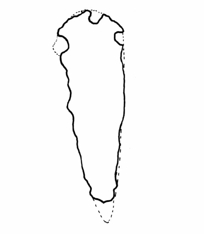 pugnale/ lama, a base semplice - cultura di Polada (Bronzo antico II)