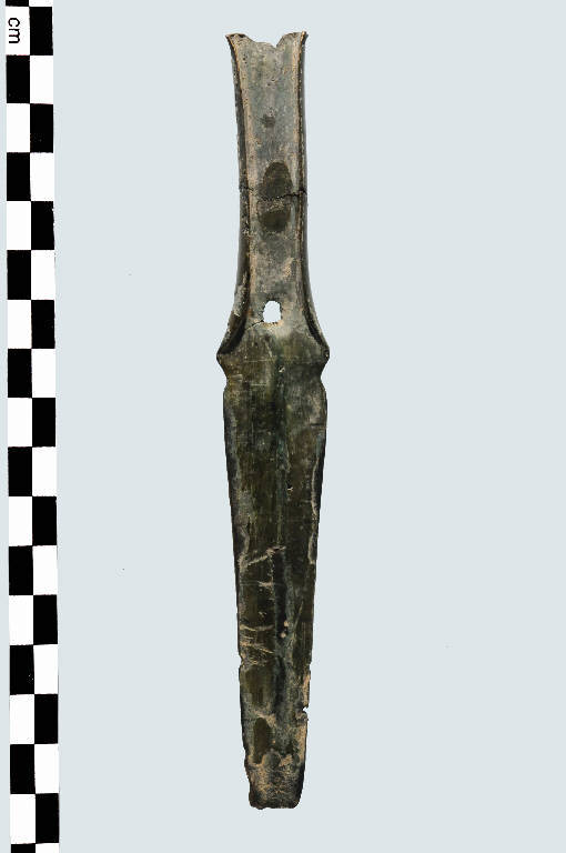 lama di pugnale alingua di presa - cultura palafitticolo-terramaricola (Bronzo recente)